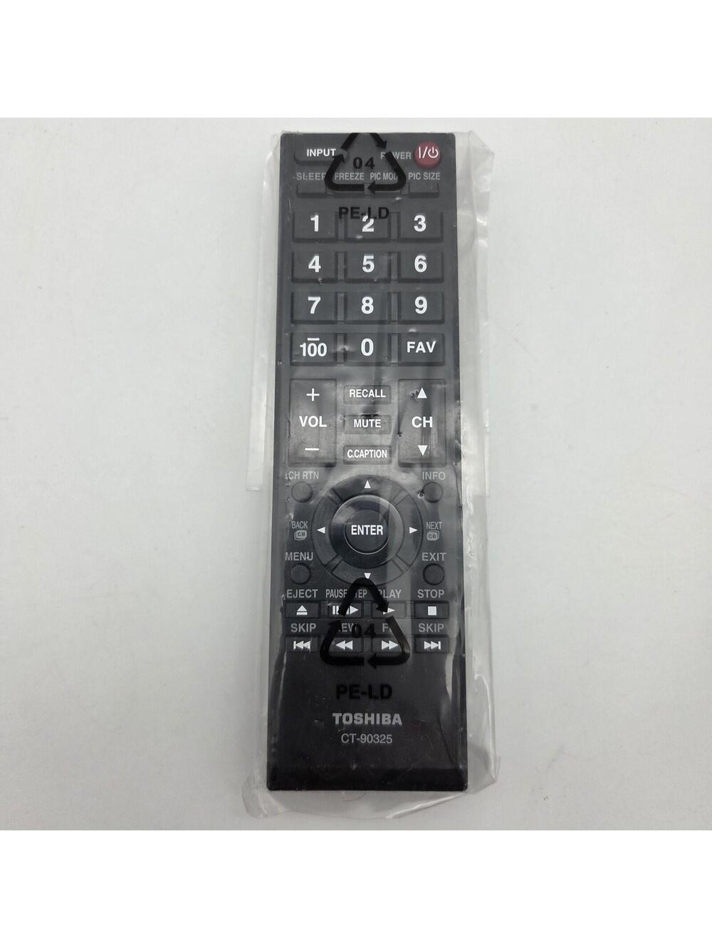 Genuine Toshiba CT-90325 TV Remote New Sealed 32C100U2 32C100UM 32C110U 32DT1